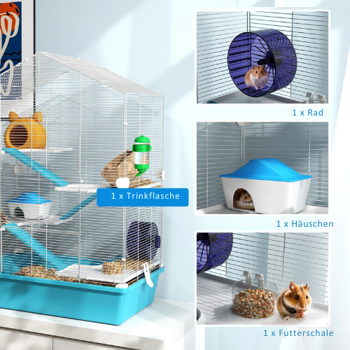 Hamsterkäfig mit 5 Ebenen