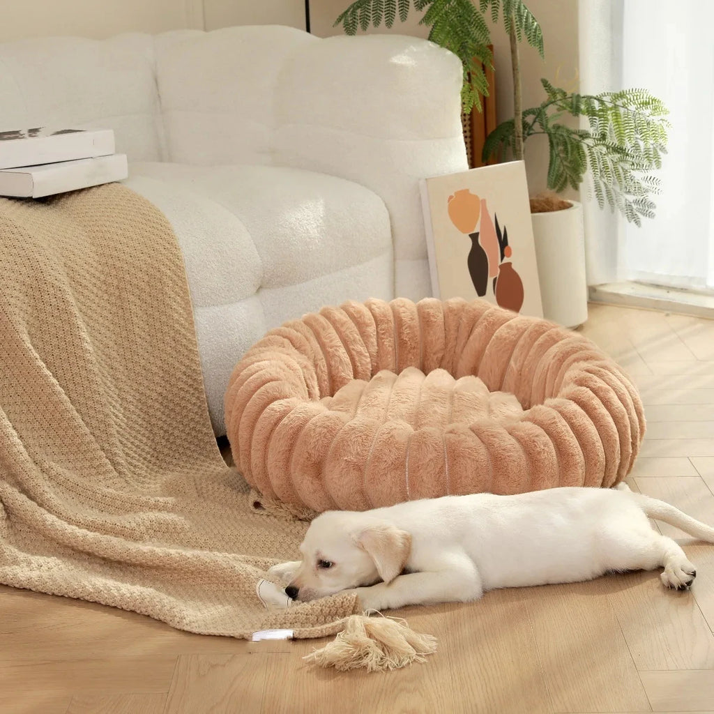 Flauschiges Hundekörbchen