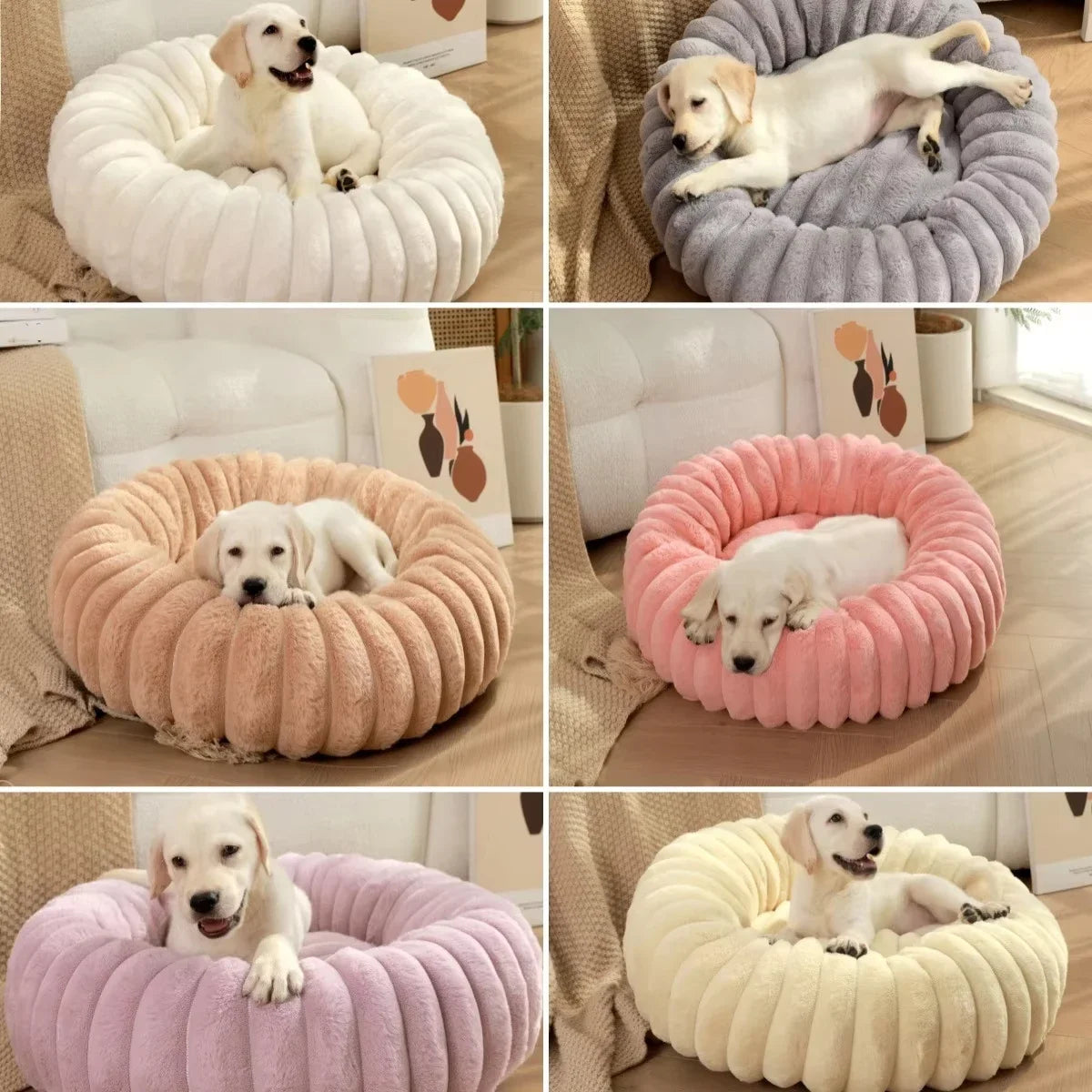 Flauschiges Hundekörbchen