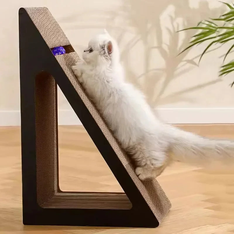 🐱 Dreieckiger Kratzbaum mit Spielball