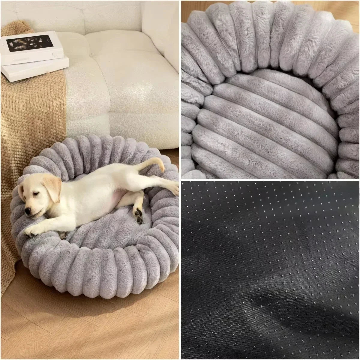 Flauschiges Hundekörbchen