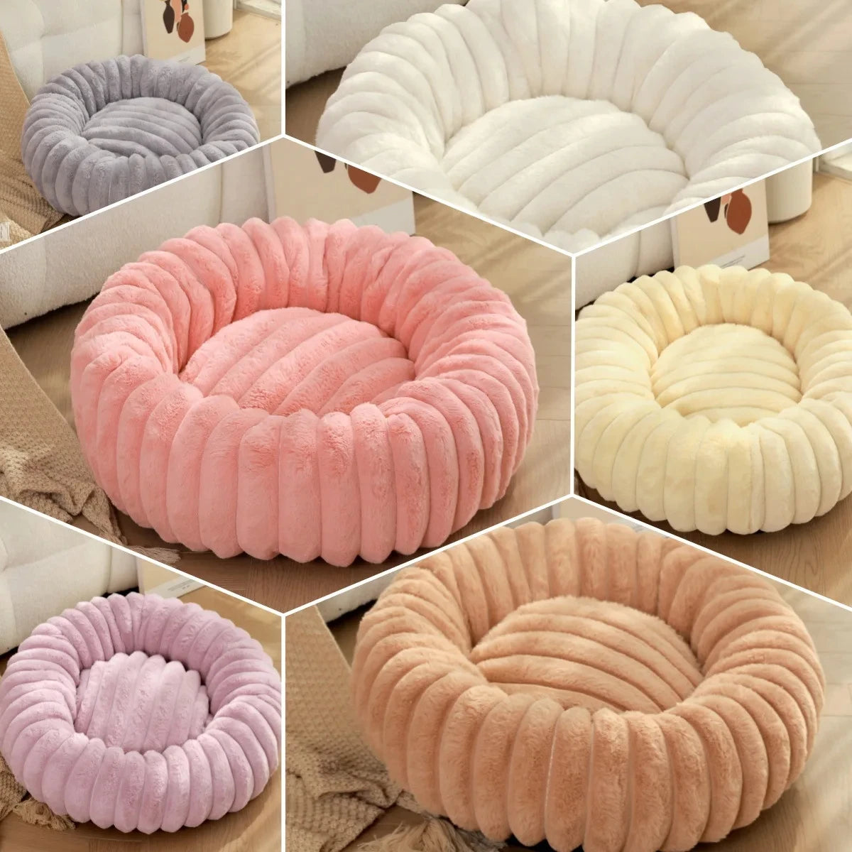 Flauschiges Hundekörbchen
