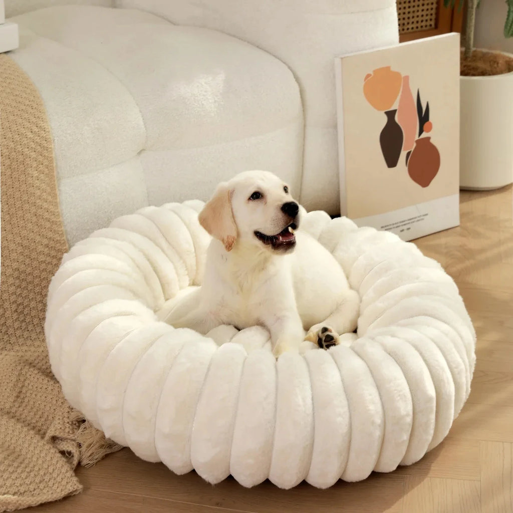 Flauschiges Hundekörbchen