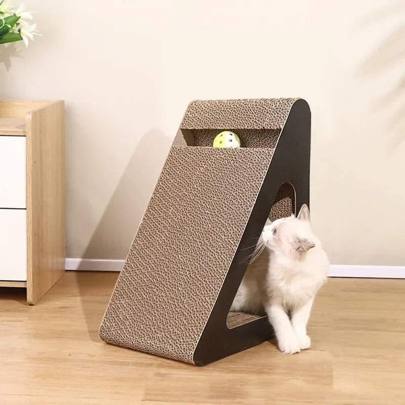 🐱 Dreieckiger Kratzbaum mit Spielball