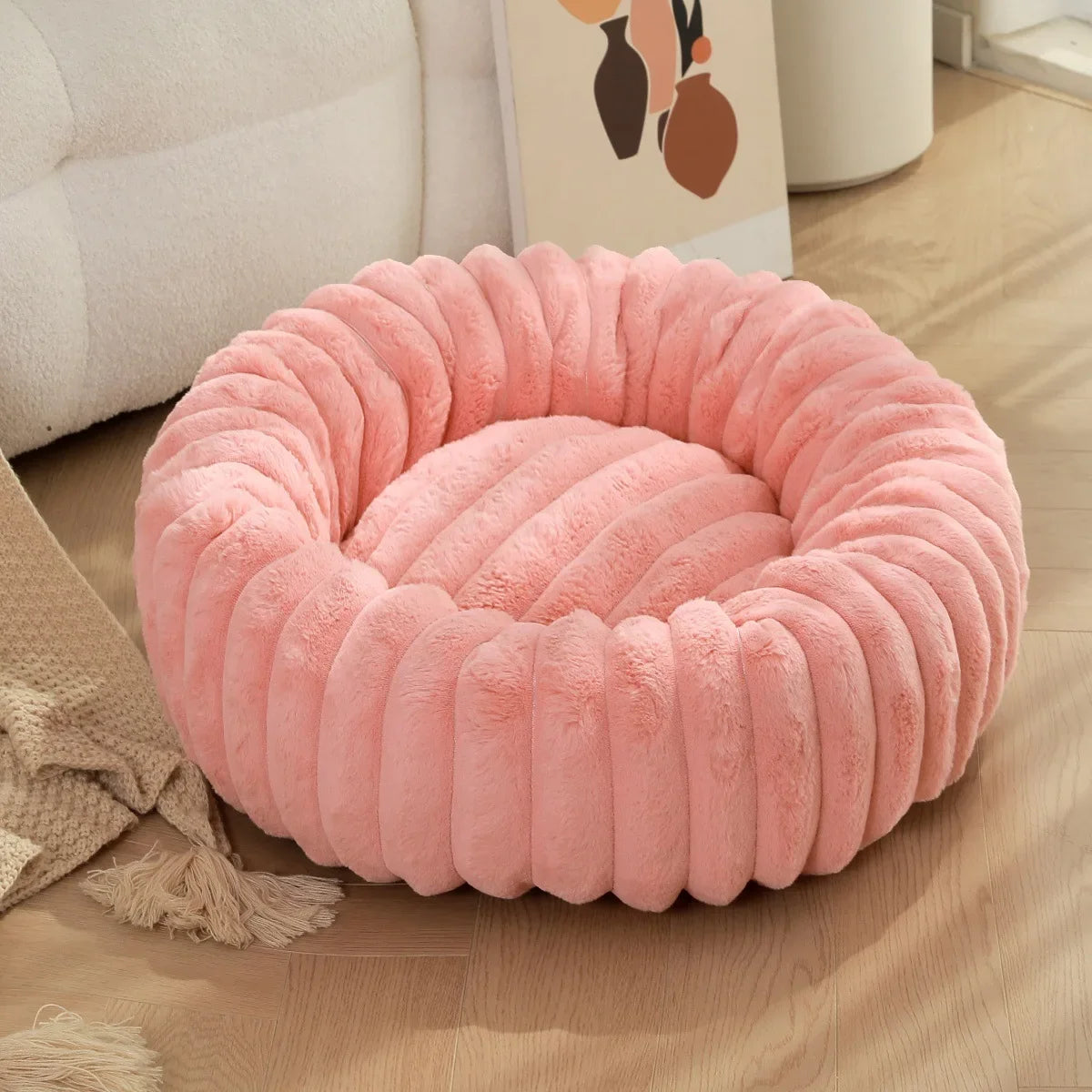 Flauschiges Hundekörbchen