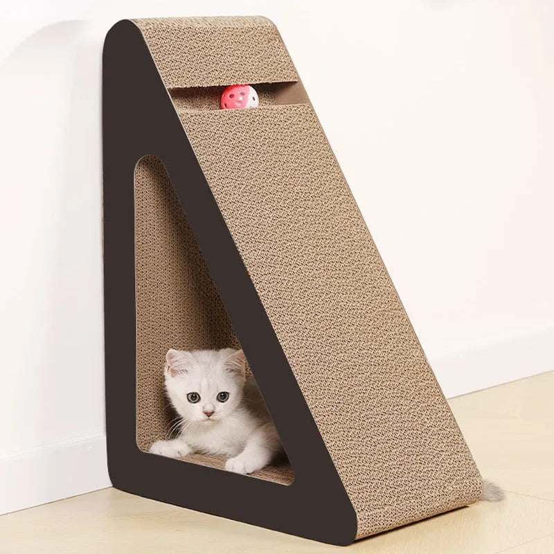 🐱 Dreieckiger Kratzbaum mit Spielball